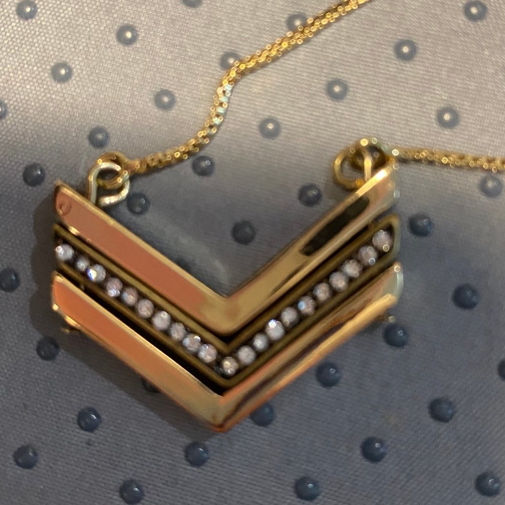 Ann Taylor Loft 30” Gold Necklace